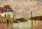 Alfred Sisley L Inondation a Port Marly Germany oil painting artist